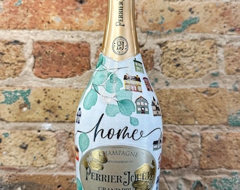 New Home Custom Crafted Champagner Flaschen