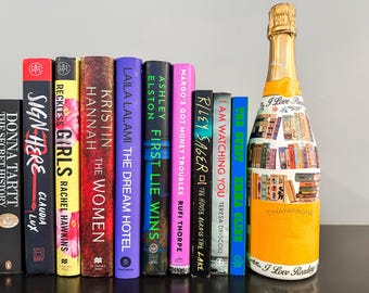 Custom Crafted Book Lovers Champagner Flasche