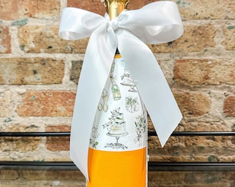 Kundenspezifische angefertigte Hochzeits-& Verlobungs-Champagnerflasche