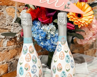 Flaschen in Blüte: Individuell angefertigte Sektflaschen