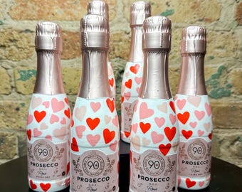 Valentines Custom Crafted Champagner Flasche