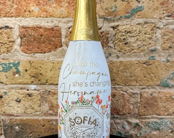 Custom Crafted Bride Ära Champagner Flasche