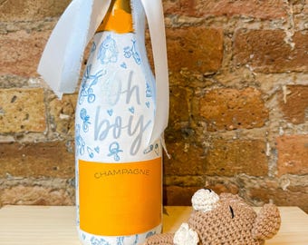 Babyparty-benutzerdefinierte gefertigte Champagner-Flasche