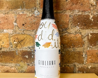 Kundenspezifische angefertigte Abschluss-Champagnerflaschen