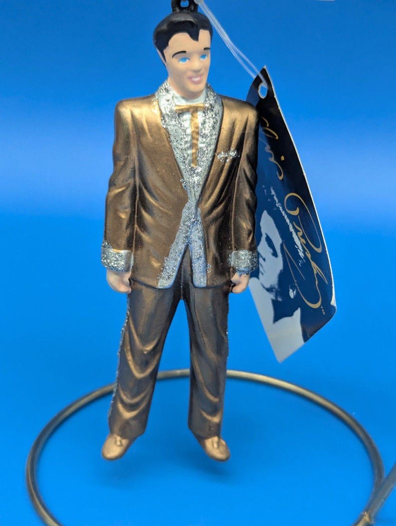 Kurt Adler Resin Ornament Elvis Presley in Gold Suit - Thumbnail 2
