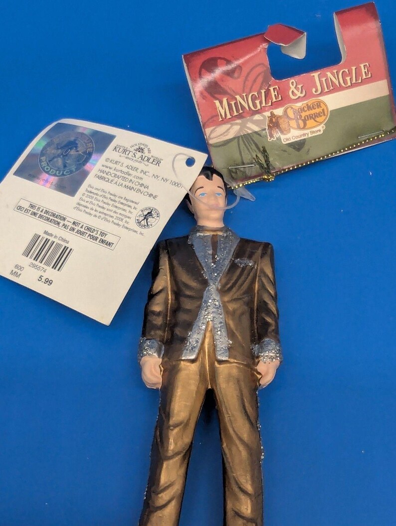 Kurt Adler Resin Ornament Elvis Presley in Gold Suit - Thumbnail 5