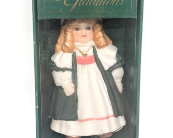 Gorham Alexandria Doll Ornament 1987 Porcelain Christmas Figurine In Box
