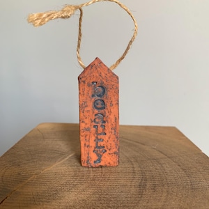 Mini Keramiek Huis, Miniature Klei Huisje, Yoga, Beauty Affirmatie, Handgevormd Letterbak Object