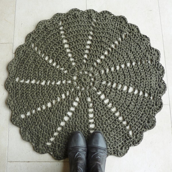 Crochet rug doily crochet rug floor blanket