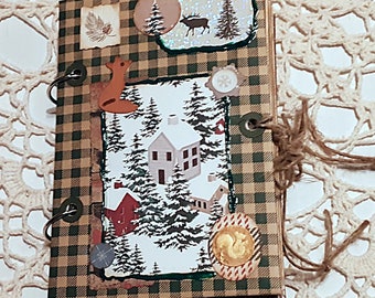 Winter Delights junk journal, free shipping