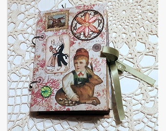 Rabbits and More Rabbits junk journal, free shipping