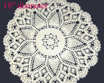 Large, Spectacular Crocheted Doily, free shipping