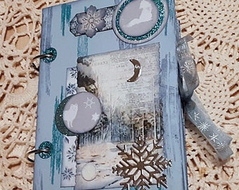 Winter Beauty junk journal, free shipping