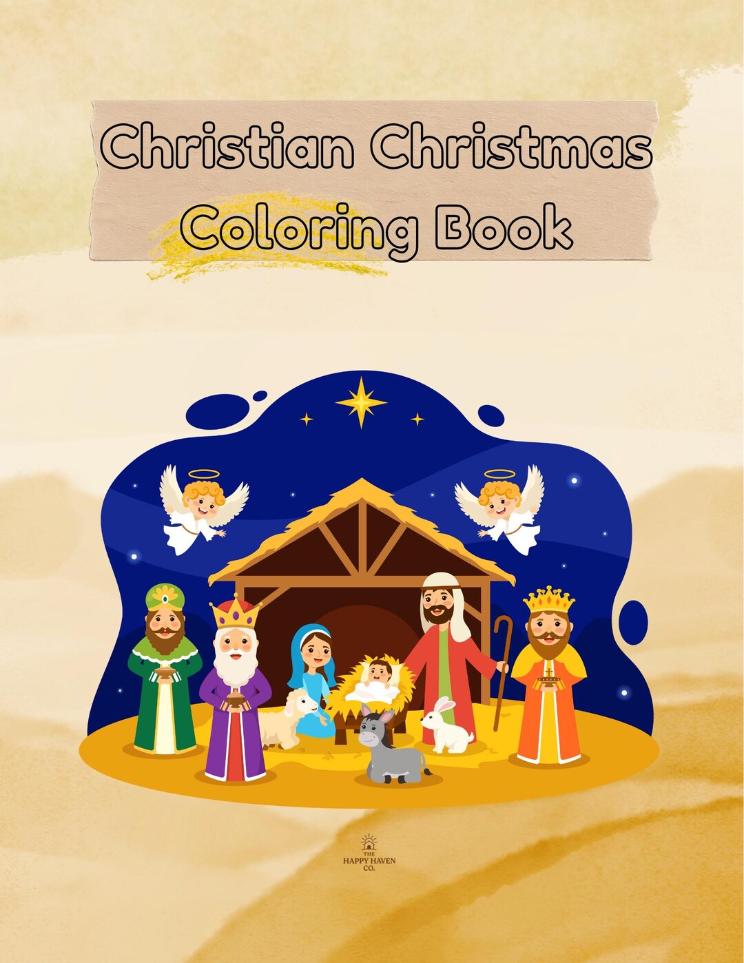 Christian Christmas Coloring Book for Kids, Nativity Coloring Pages