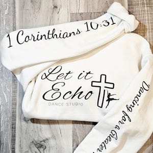 Let It Echo Dance Hoodie (Adult) | Clean Classy Faith Design