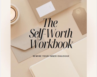 Self-Worth Workbook | 21  Day Printable and Fillable Journal | Psychologist Designed Reflection Workbook | Digital Download