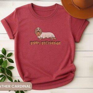 Happy Halloweenie Shirt, Cute Dachshund TShirt, Wiener Dog Mom Gift, Doxie Lover Present, Spooky Season Apparel image 10