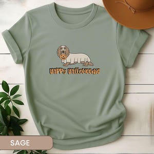 Happy Halloweenie Shirt, Cute Dachshund TShirt, Wiener Dog Mom Gift, Doxie Lover Present, Spooky Season Apparel image 11