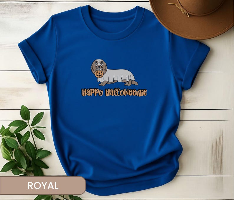 Happy Halloweenie Shirt, Cute Dachshund TShirt, Wiener Dog Mom Gift, Doxie Lover Present, Spooky Season Apparel image 9