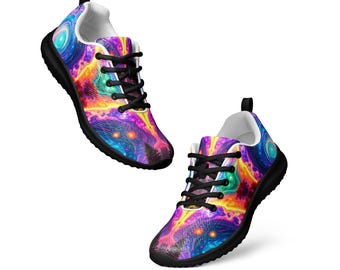 Kaleidoskop-statische Damen Sportschuhe: Lebendige Kaleidoskop Geometrische Print Art Streetwear Sneakers