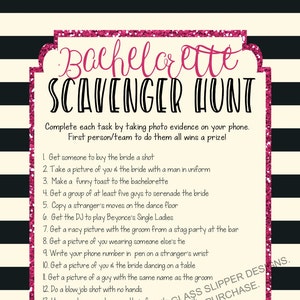 Bachelorette Scavenger Hunt Game, Downloadable Bachelorette Game Printable, Hen Party Game, Photo Hunt Game, Bachelorette Bar Hunt image 1