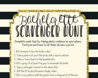 Bachelorette Scavenger Hunt Game Printable | Bachelorette Party Game | Hen Party Game | Bachelorette Photo Hunt | Bachelorette Bar Game