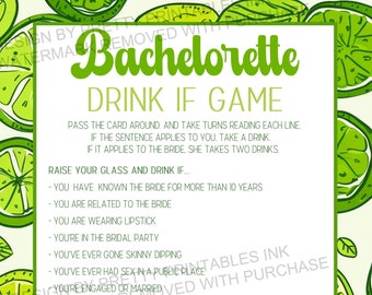 Margs and Matrimony Drink If Bachelorette Game | Matrimony and Margaritas Game | Bachelorette Drinking Game | Take a Sip Bachelorette Game