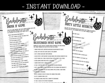 Bride or Die Bachelorette Games Bundle, Bachelorette Party Games, Til Death Do Us Party Bachelorette Games, Spooky Bachelorette Games