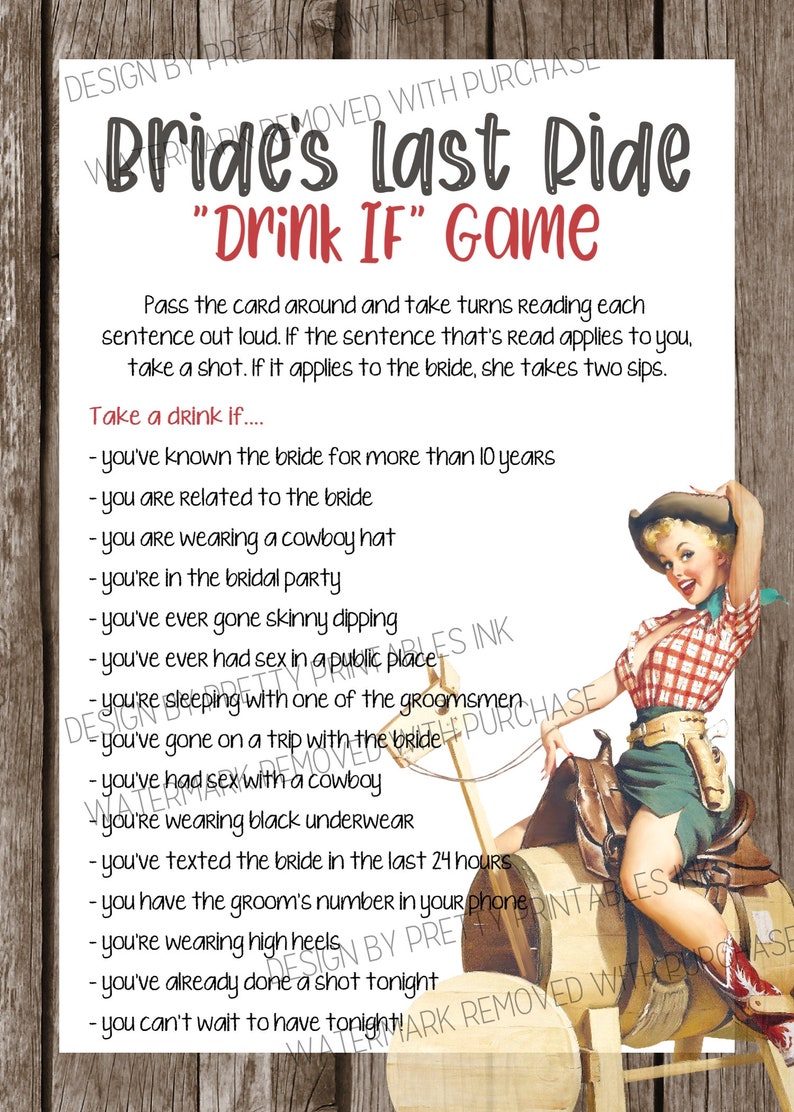 Nashville Bachelorette Games, Last Rodeo Bachelorette Games, Cowgirl Bachelorette Games Bundle, Bride's Last Ride Bachelorette Games image 3