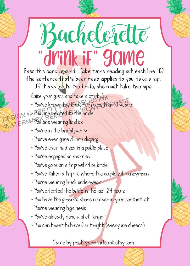 printable bachelorette game bachelorette drinking game