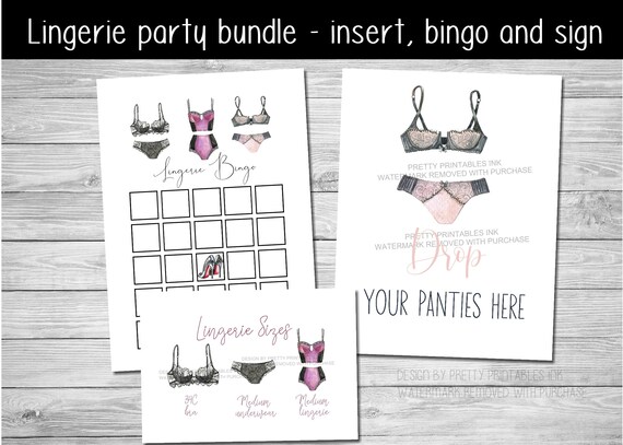 Invitations Black Lingerie Size Card Lingerie Size Insert Bride s 