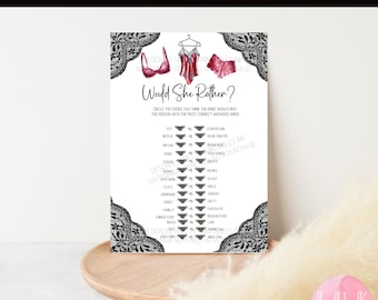Doucheactiviteit rode lingerie: wil ze liever spel (pdf, digitale download)