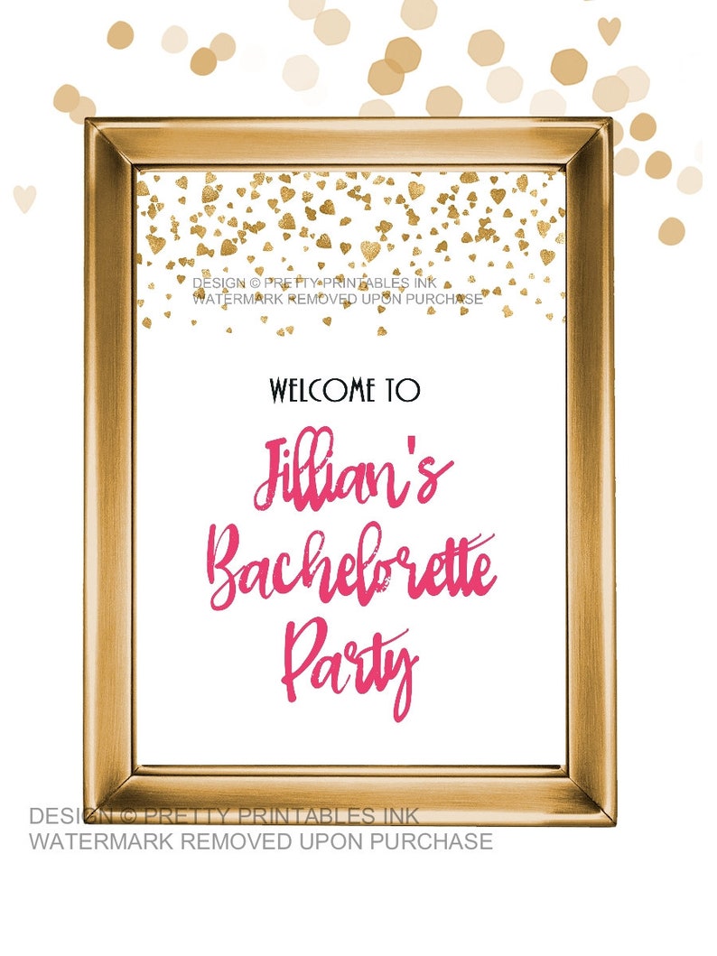 Printable bachelorette sign bachelorette Etsy