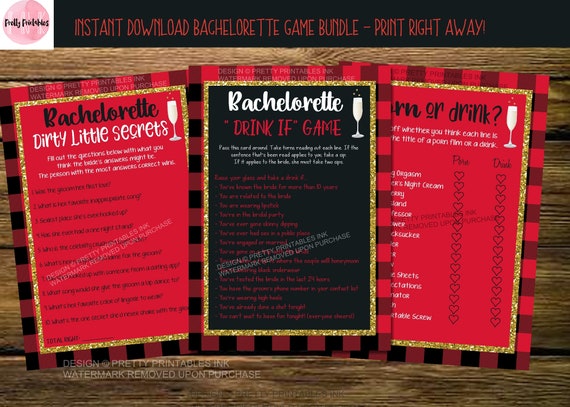 Flannel and Fizz Bachelorette Games, Virtual Bachelorette Party Games, Plaid Bachelorette Games, Flannel Fling Bachelorette Games Il_570xn