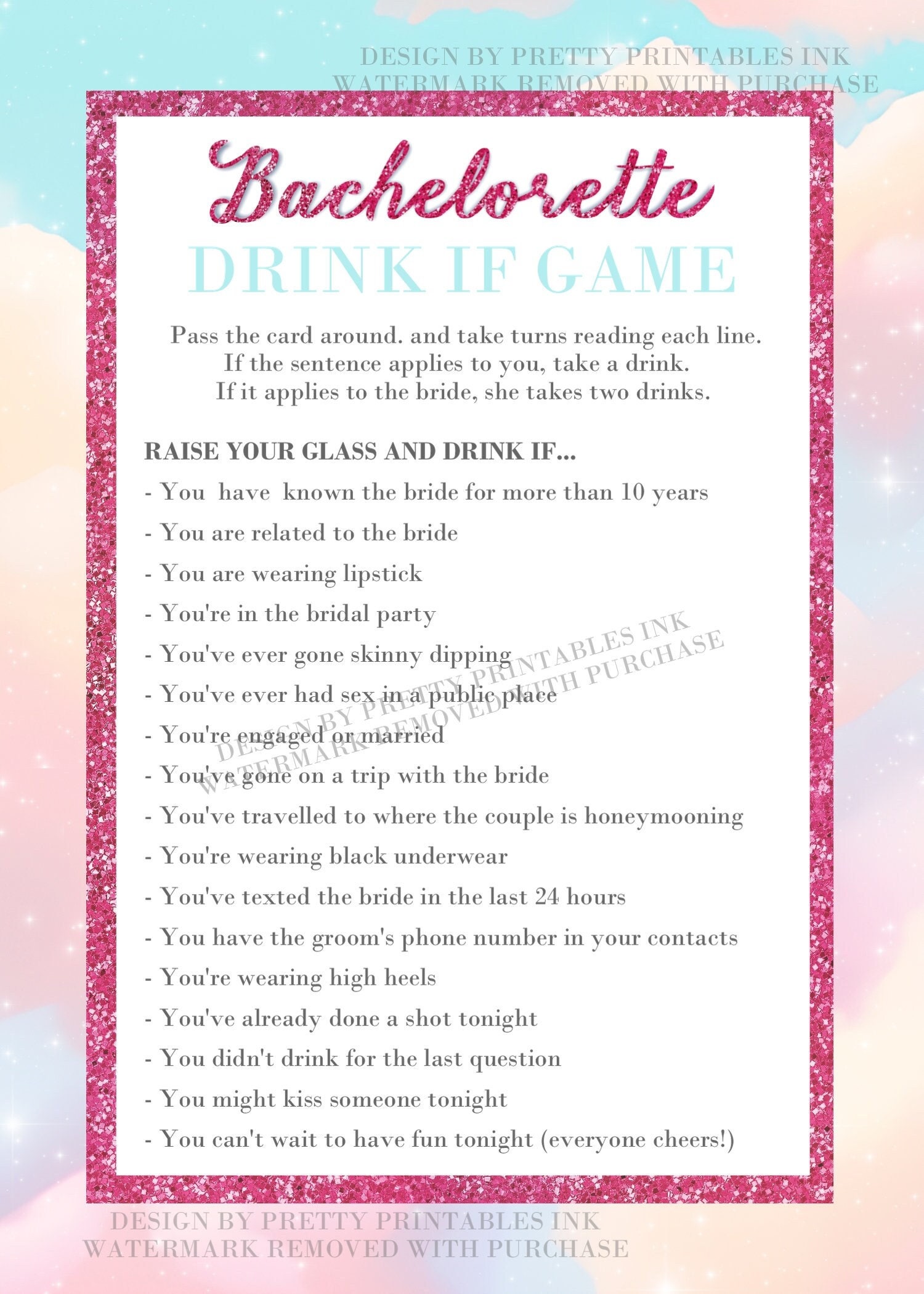 bachelorette-party-game-bachelorette-drink-if-game-download-pink-cloud-bachelorette-game-bachelorette-party-printable-drinking-game-etsy for Drink If Bachelorette Game Free Printable Bachelorette Party Game | Bachelorette Drink If Game Download | Pink Cloud Bachelorette Game | Bachelorette Party Printable | Drinking Game - Etsy for Drink If Bachelorette Game Free Printable