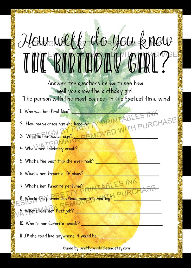 Adult Birthday Games Printable Fun Birthday Party Games - Etsy