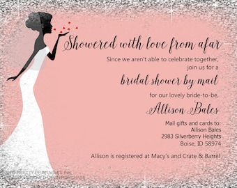 Bridal Shower by Mail Invitation | Mail Bridal Shower Invite | Quarantine Shower By Mail Invitation | Virtual Bridal Shower Invite