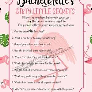 Instant download flamingo bachelorette games, bachelorette game bundle, beach bachelorette games image 2