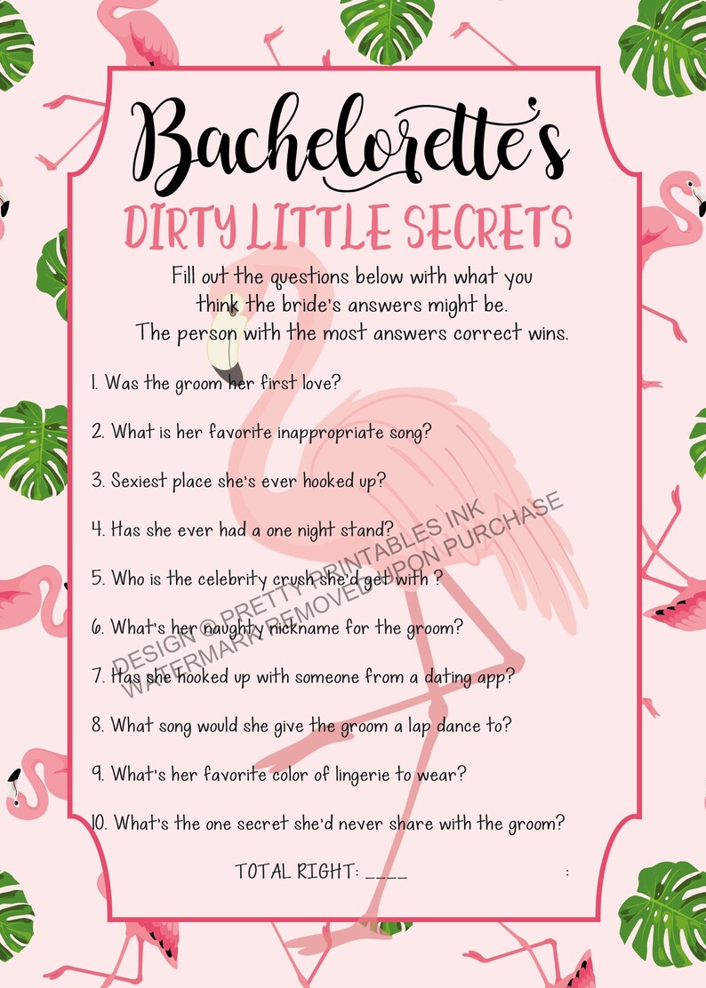 Instant download flamingo bachelorette games, bachelorette game bundle, beach bachelorette games image 2