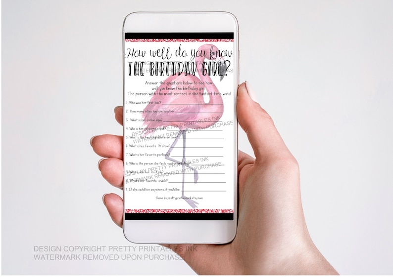 Printable Adult Scavenger Hunt Game Adult Flamingo Birthday - Etsy