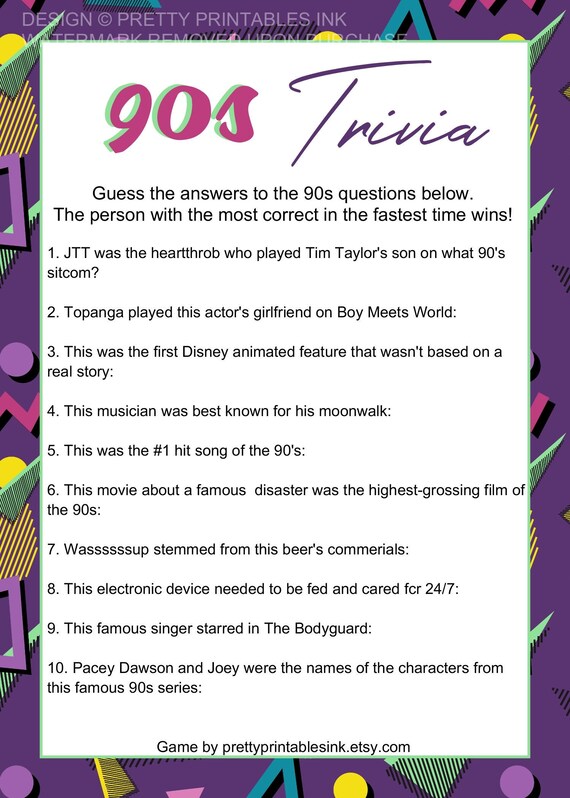 virtual girls night game girls night in game 90s trivia game