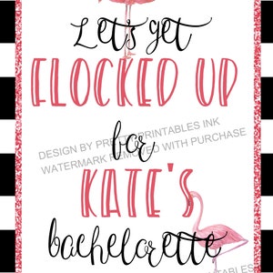 Printable Bachelorette Signs Flamingo Bachelorette - Etsy
