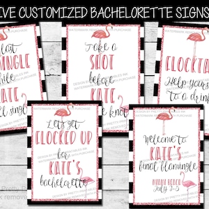 Printable Bachelorette Signs Flamingo Bachelorette - Etsy
