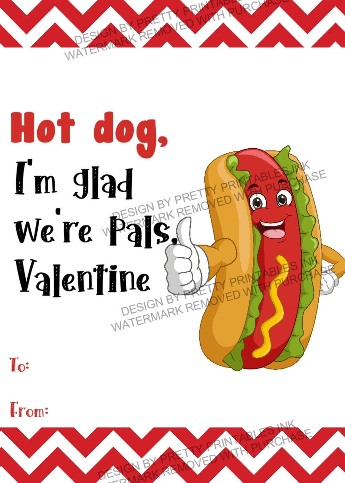Kids Valentines Cards Printable | Food Valentine Cards | Classroom ...