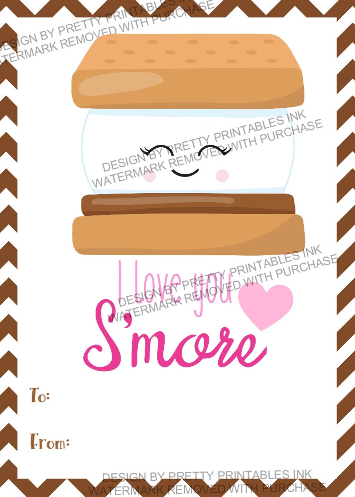 Printable Food Valentine Cards | Kids Valentines Cards| Classroom ...