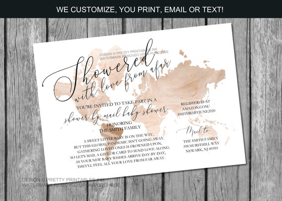 etsy baby shower invitations printable