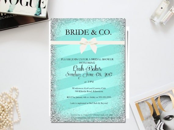 Printable Bride And Co Invitation Bride And Co Shower Breakfast