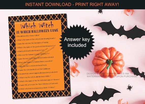 Printable Halloween Game Adult Halloween Game Halloween Game - Etsy