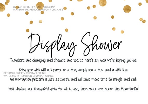 Display Baby Shower Poem
