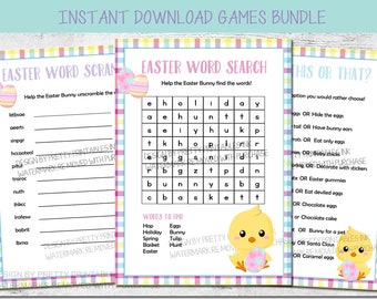 Easter Games Printable | Easter Games for Kids | Kids Easter Games | Easter Classroom Games | Easter Party Games | Easter Dinner Games